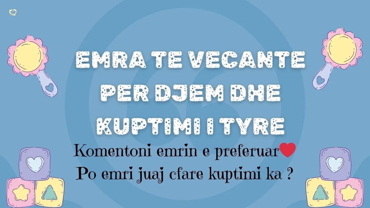 Emra për djem me kuptim (Rare names)