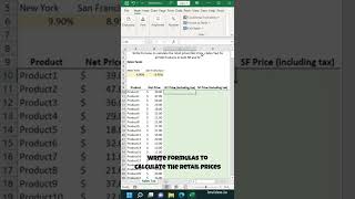 How to Calculate the Tax Prices Inclusive of Sales Tax || Excel Tricks screenshot 3