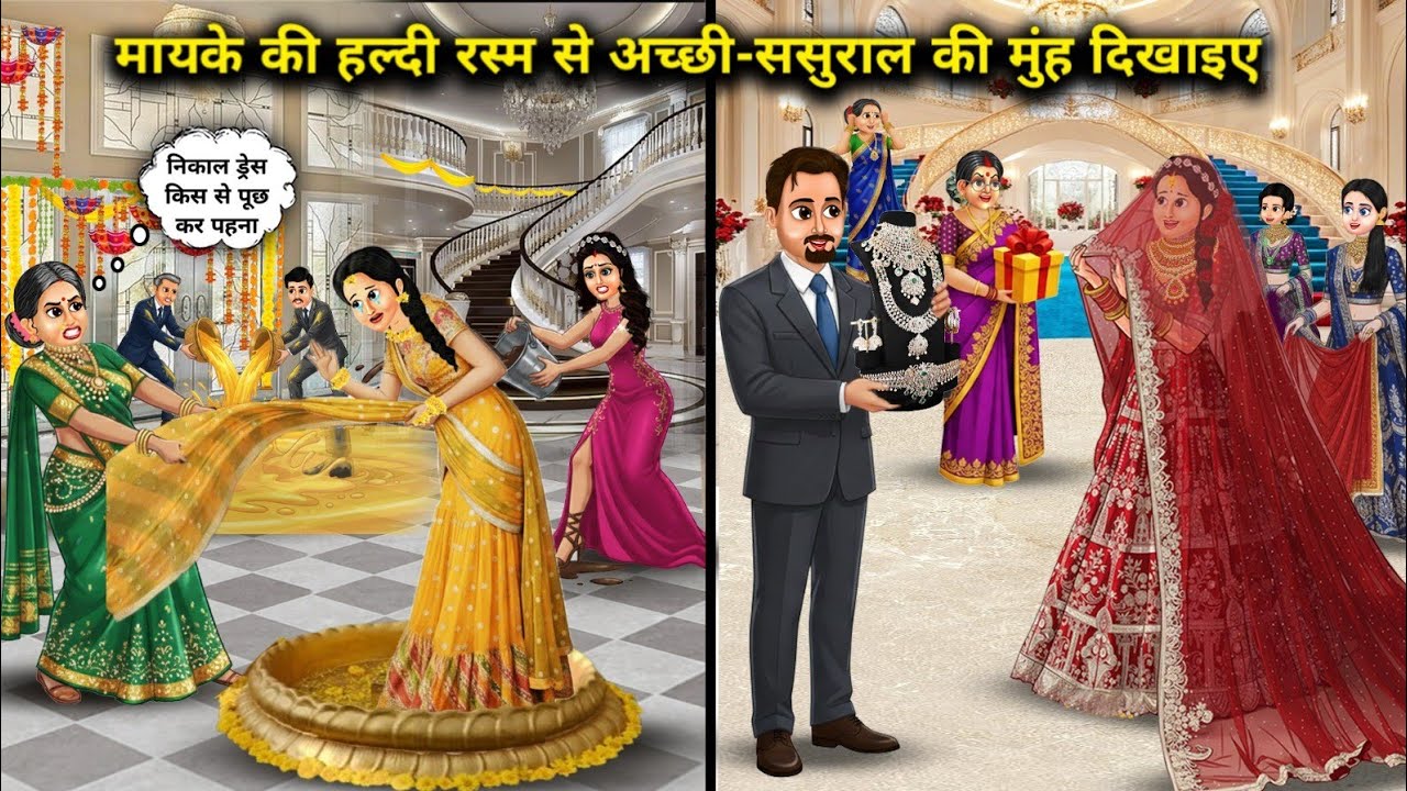 मायके की हल्दी रस्म से अच्छी-ससुराल की मुंह दिखाई || Why did the in-laws' house appear better that..
