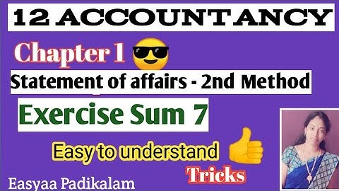 12 Accountancy - Chapter 1 - Exercise sums - Sum 7