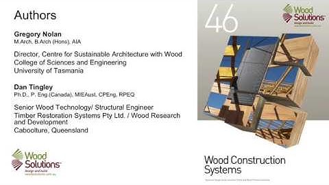 A Guide to Wood Construction Systems : Greg Nolan