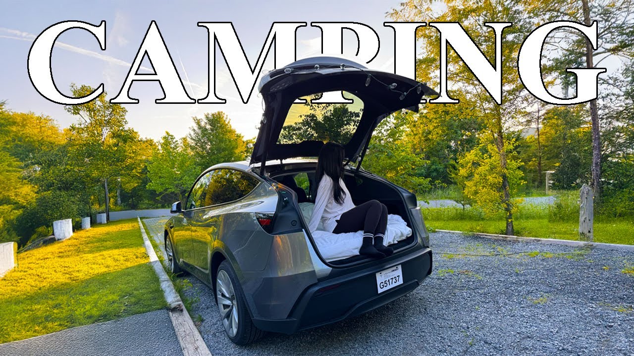 #3 FSD VLOG | 뉴 테슬라 모델 Y 주니퍼와의 첫 차박 캠핑 🚐✨