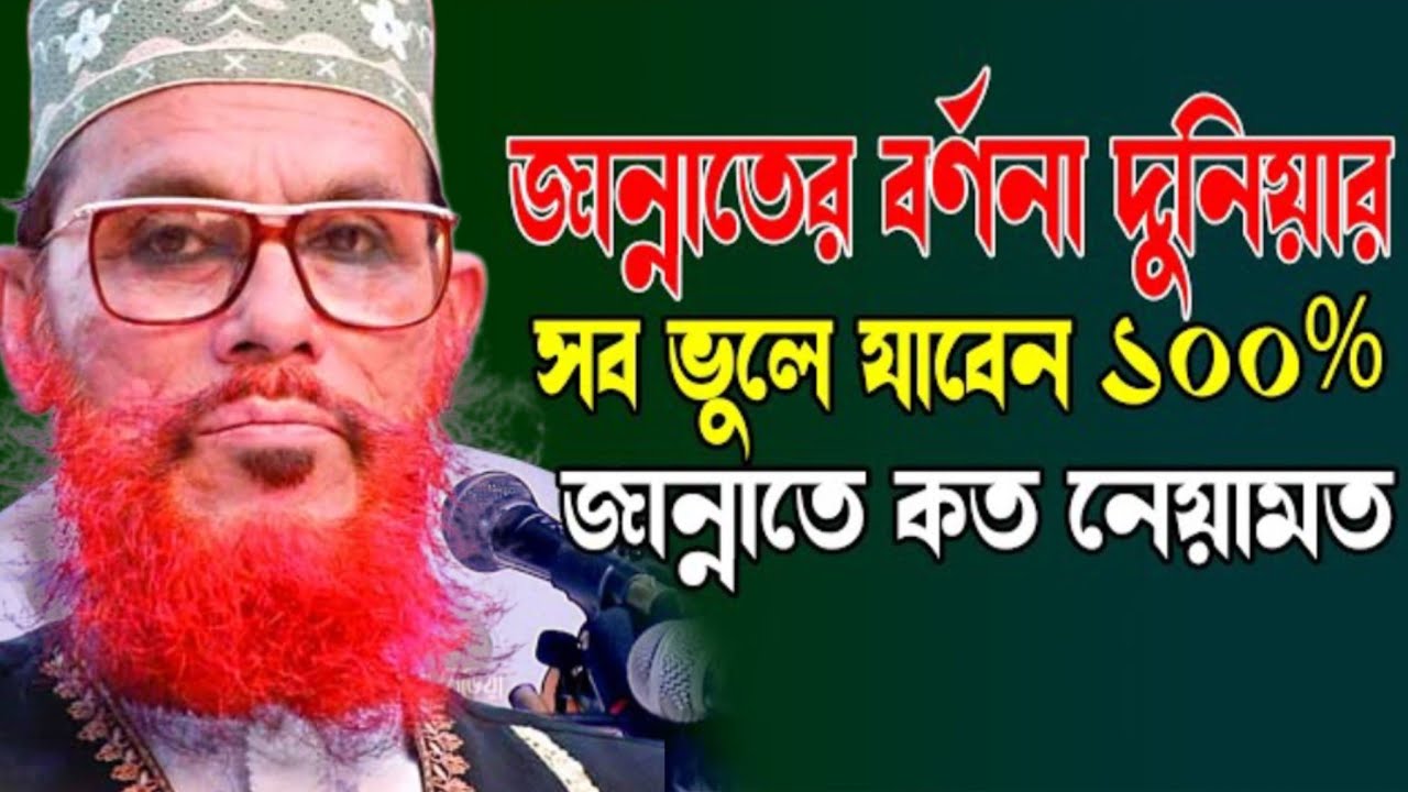 জান্নাতের বর্ণনা দুনিয়ার সব ভুলে যাবেন ১০০% জান্নাতে কত নিয়ামত||মরহুম আল্লামা দেলোয়ার হোসেন সাঈদী