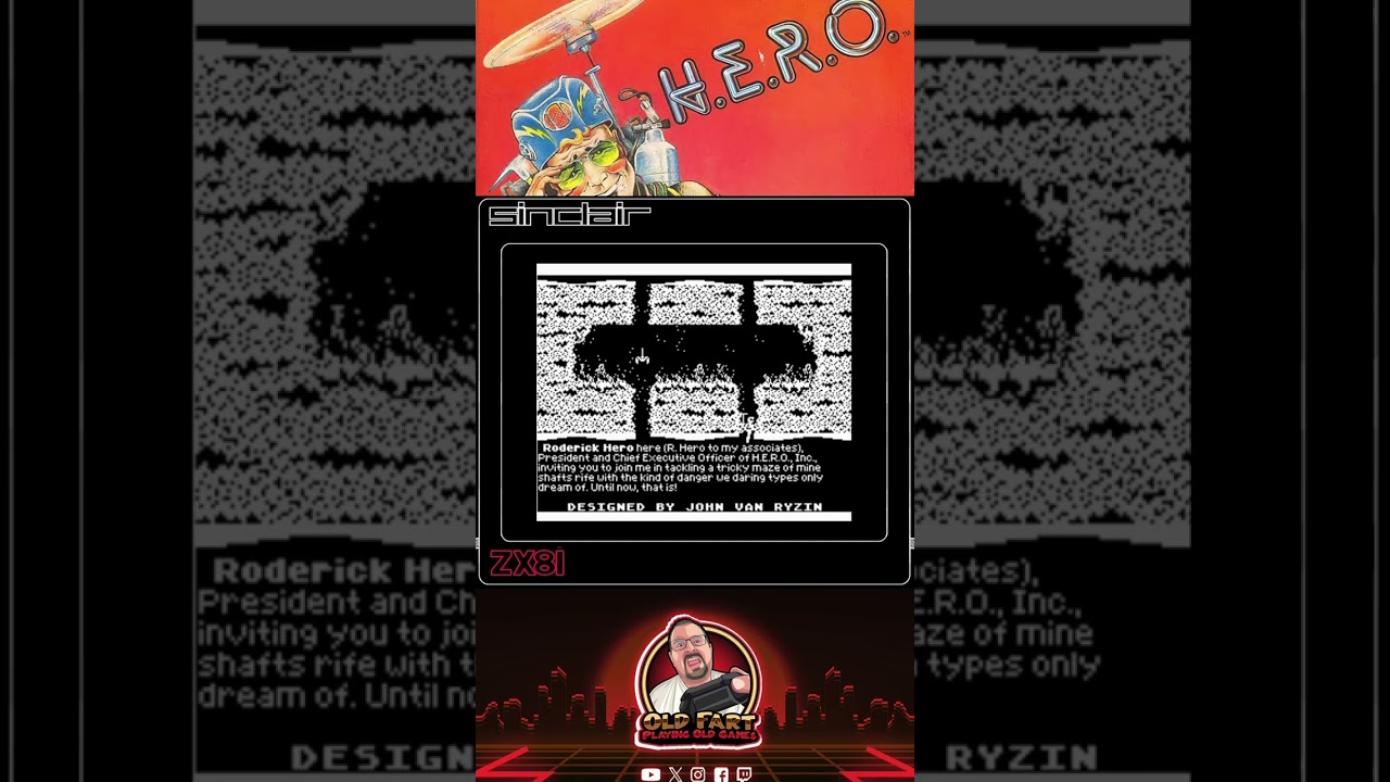 HERO for the Sinclair ZX-81 - YouTube