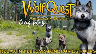 WolfQuest Longplay  Stormy Yellowstone Wilderness, Puppy Raising Gameplay (No Commentary)