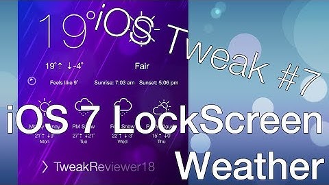 iOS 7 LockScreen Weather