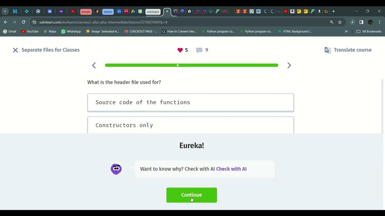 10 Separate Files for Classes | C++ intermediate | Sololearn - YouTube