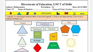 class 6th mathematics worksheet 33 (01/11/21) || maths worksheet 33 class 6 || class 6 worksheet33