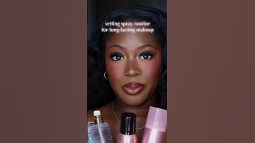 this is how you should ACTUALLY apply your setting spray #makeup