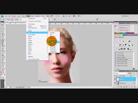 Tutorial - How to do Blush/Cheek Make Up Using Photoshop CS