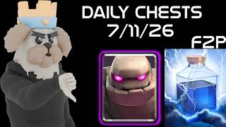 Lighting Is NO SKILL!!! | Clash Royale 7/11/26
