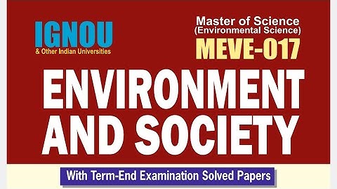 MEVE-017 Environment and Society