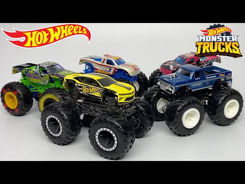 Hot Wheels Monster Trucks Toys UNBOXING 📦 T-Rex Volcano Arena (Best Monster  Truck Playset of 2021) 