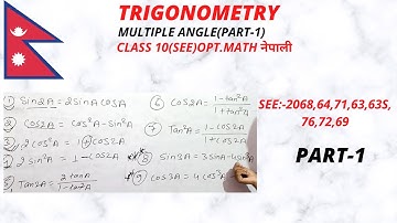 trigonometry/multiple angle/part 1/short question/optional math/class 10/nepali/by kahar mathematics