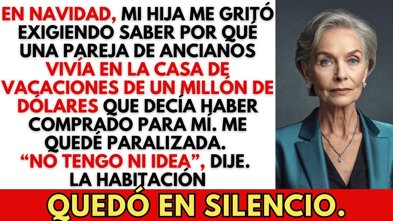 En Navidad, mi hija me gritó, pero me quedé paralizada y dije: “No tengo ni idea de eso.”