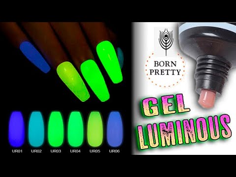 как сделать СВЕТЯЩИЕСЯ НОГТИ🔥НОВИНКА!Наращивание ногтей ПОЛИГЕЛЕМ.DIY Glow In The Dark BORN PRETTY