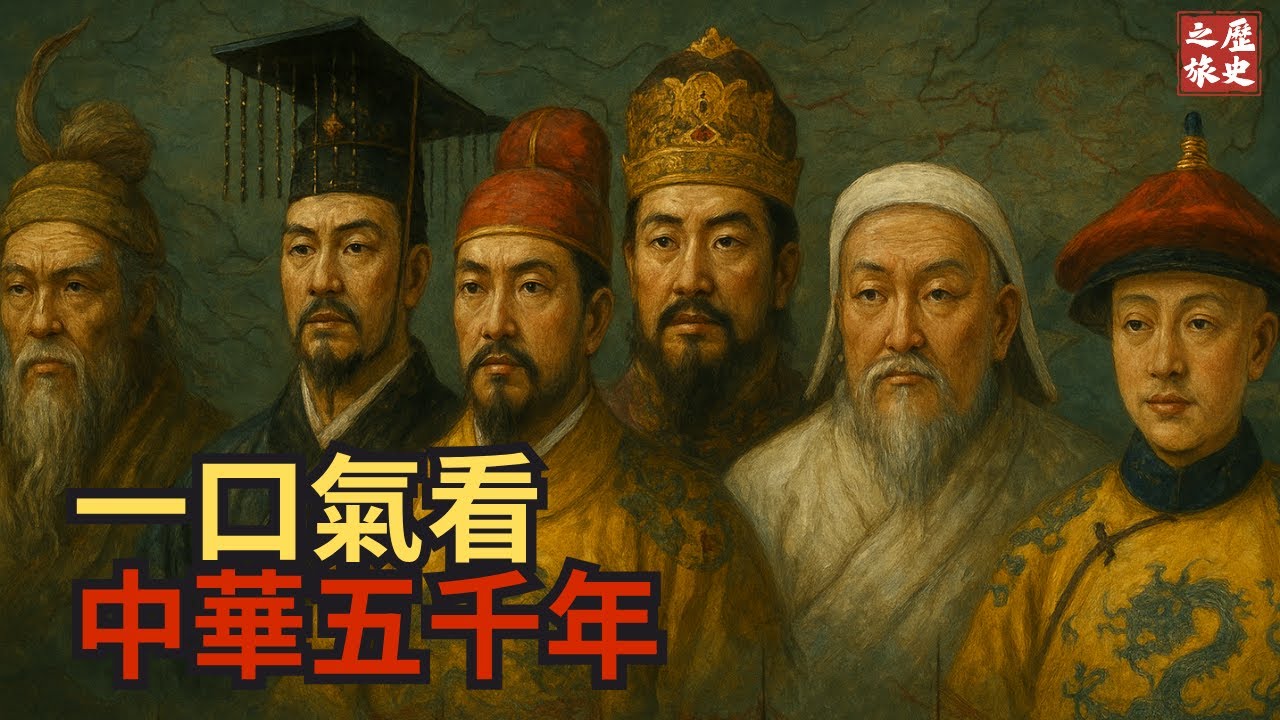一口氣看完中華五千年歷史：從三皇五帝到清朝滅亡！誰是最強王朝？｜歷史之旅