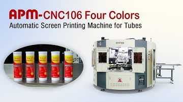 4 Color Servo Automatic Screen Printing Machine for Tubes | High Speed & Precision