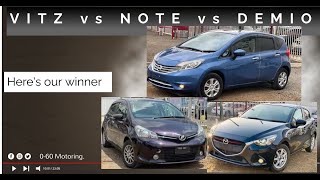 Toyota Vitz vs Nissan Note vs Mazda Demio: Which is the best hatchback?