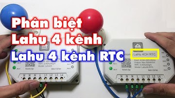 Phân biệt công tắc thông minh Hunonic Lahu 4 kênh thường và Lahu 4 kênh RTC