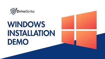 DriveStrike Windows Installation Demonstration