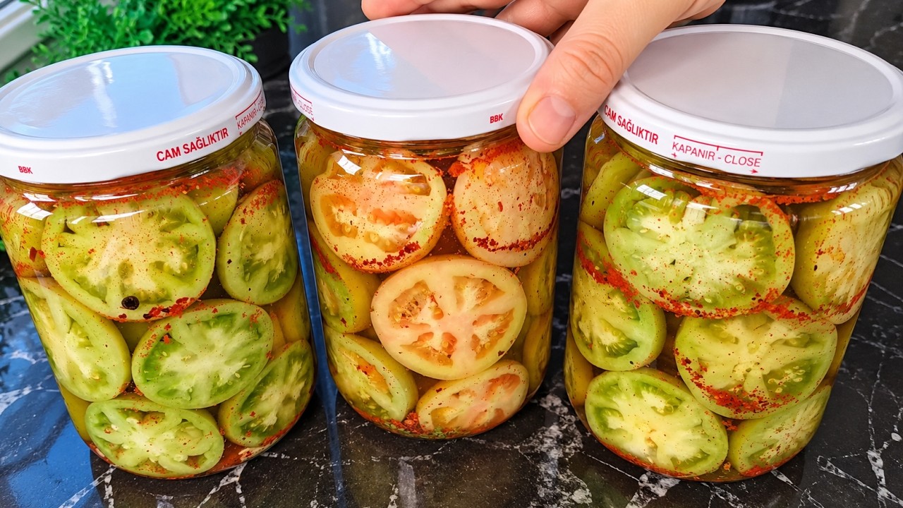 מתכון לעגבניות ירוקות בחומץ – טעם מפתיע