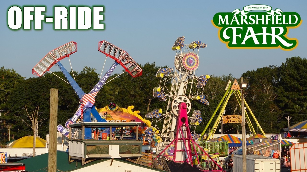 Marshfield Fair Off-Ride Footage (2025, 60FPS), Fiesta Shows Midway | Non-Copyright