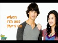 Demi lovato and joe jonas   wouldnt change a thing with lyrics on screen hq