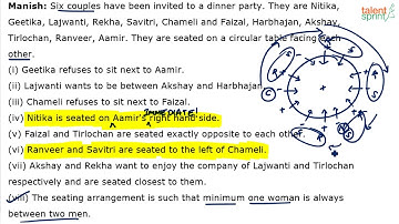 Circular Arrangement | Advanced Example - 10 | Reasoning Ability | TalentSprint Aptitude Prep