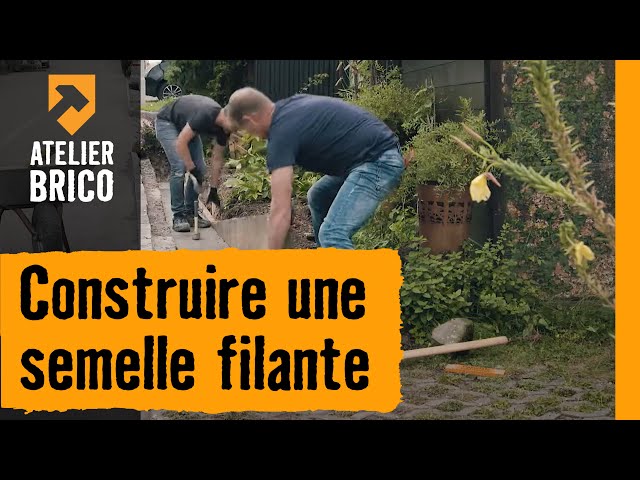 Construire une semelle filante