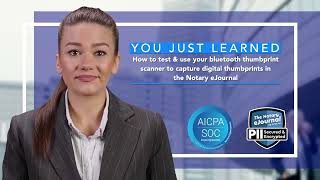 Tutorials for the Notary eJournal - How to capture digital thumbprints