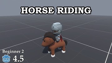 How to ride a horse - Learn Godot 4 3D - no talking