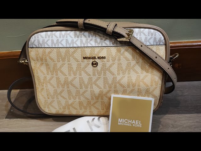 UNBOXING!!! Michael Kors Jet Set Charm Signature Logo Bag Buttermilk 