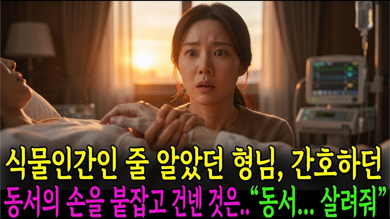 식물인간 형님을 지극정성 돌보던 동서, 형님이 몰래 손바닥에 쥐여준 쪽지엔 “살려줘 동서” | 노후사연 | 사연라디오 | 오디오북