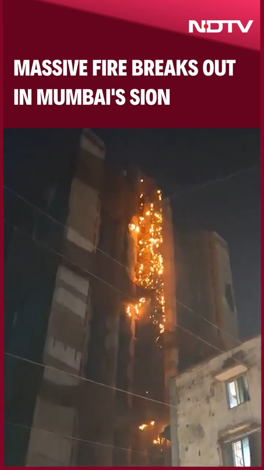 Massive Fire Breaks Out In Mumbai's Sion