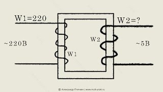 Как работает трансформатор. Анимационный обучающий 2d ролик. / Урок 2(Как работает повышающий и понижающих трансформатор, расчет коэффициента трансформации и количества витко..., 2016-08-15T23:44:19.000Z)