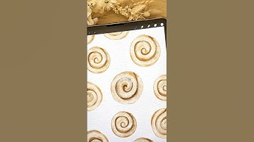 How to draw a cinnamon roll on procreate digital watercolor #procreate #digitalart #art #drawing