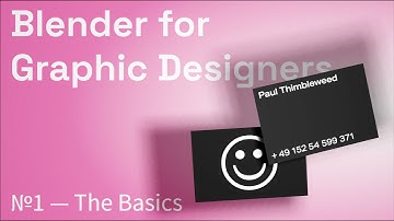 Blender for Graphic Designers — №1 The Basics – Business Card Mockup