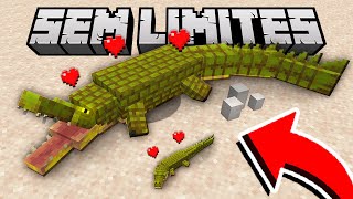 ADOTEI O CROCODILO MAIS FOFO DE TODOS NO MINECRAFT!  Sem Limites 10