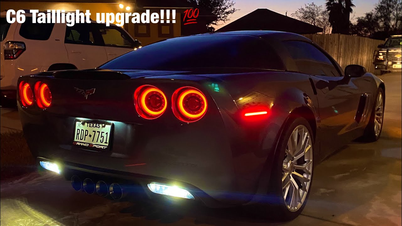 C6 Corvette gets Alpharex Taillight upgrade! Must do Mod! YouTube