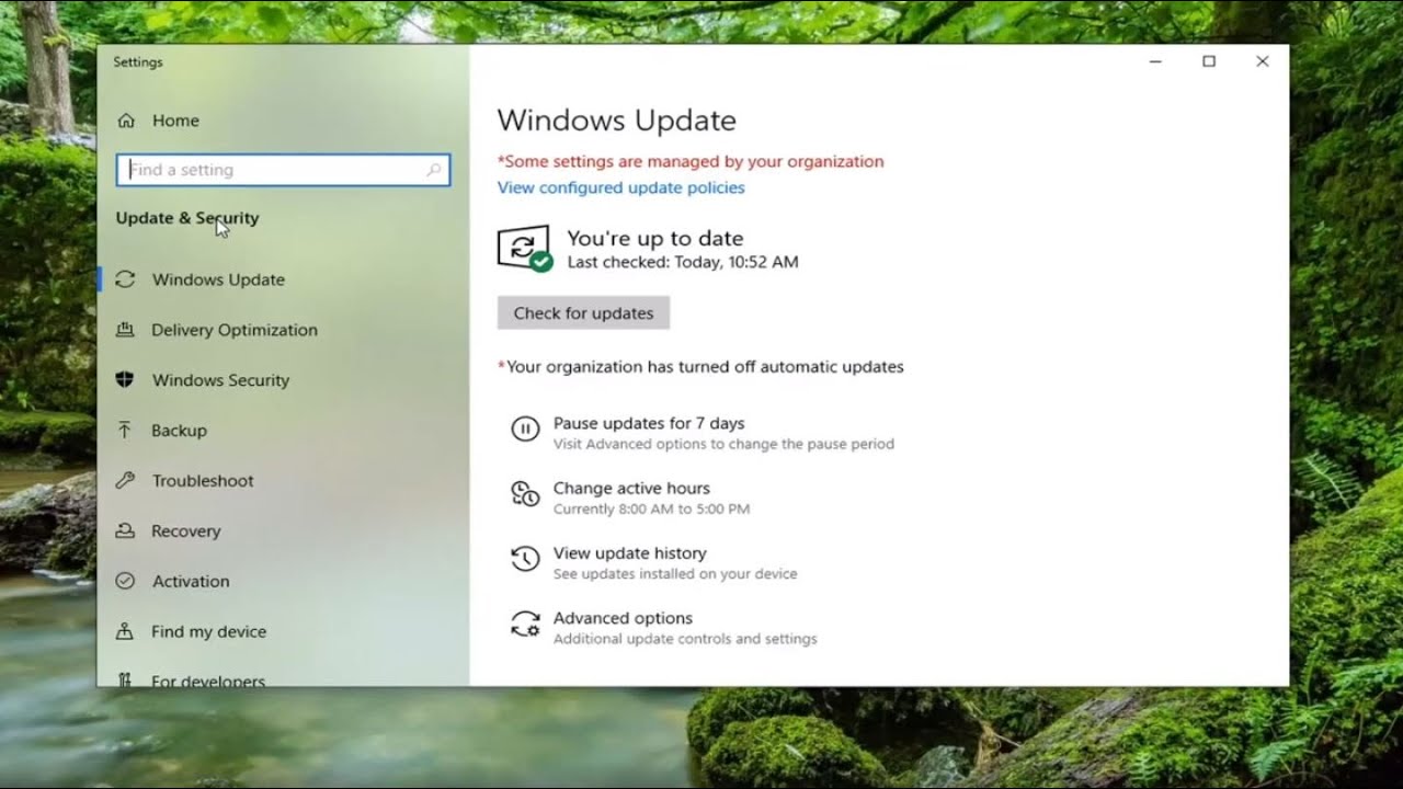 Windows 10 restarting.
