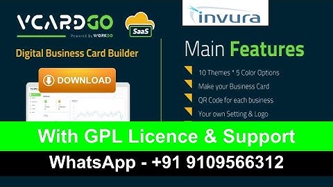 vCardGo SaaS - Digital Business Card Builder | INVURA