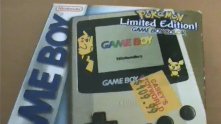 Pokemon Gold and Silver Limited Edition Gameboy Colour Unboxing