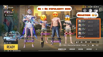 RANDOM PLAYERS PAID POPULARITY SEND REACTION 😍😱🔥 || BGMI #pubgmobile #bgmi #popularity #reaction