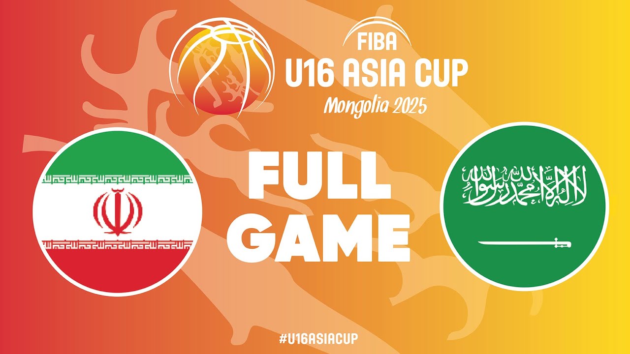 Group Phase | Iran v Saudi Arabia | Full Basketball Game | FIBA U16 Asia Cup 2025