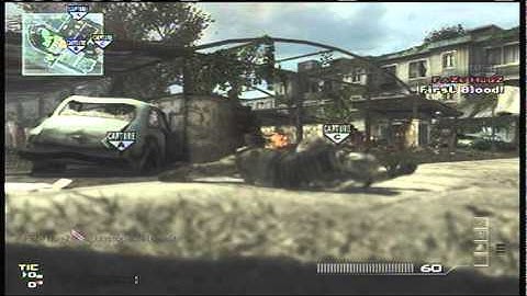 MW3 | Cross Map Throwing Knife!