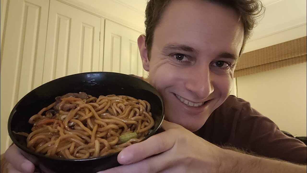 ASMR Eating Noodles | No Talking, Old-School Low Quality