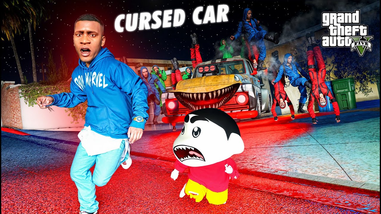 Shinchan's Cursed Car is HUNTING Franklin! 😱🔥 | GTA 5 Malayalam