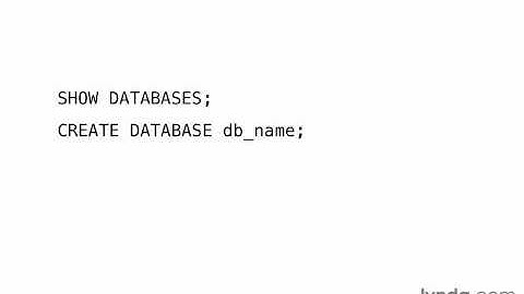 079  Создание базы данных (Lynda.com) Изучаем php