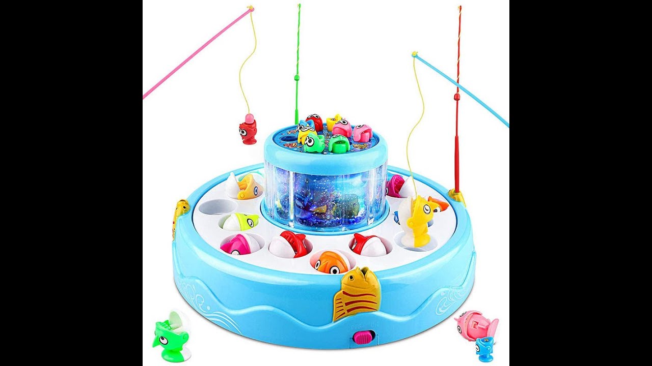 RS 630/- Baby Bliss Toys Big Fish Catching Fish Catching Game 26 Fishes and 4 Pods, Music, Lights